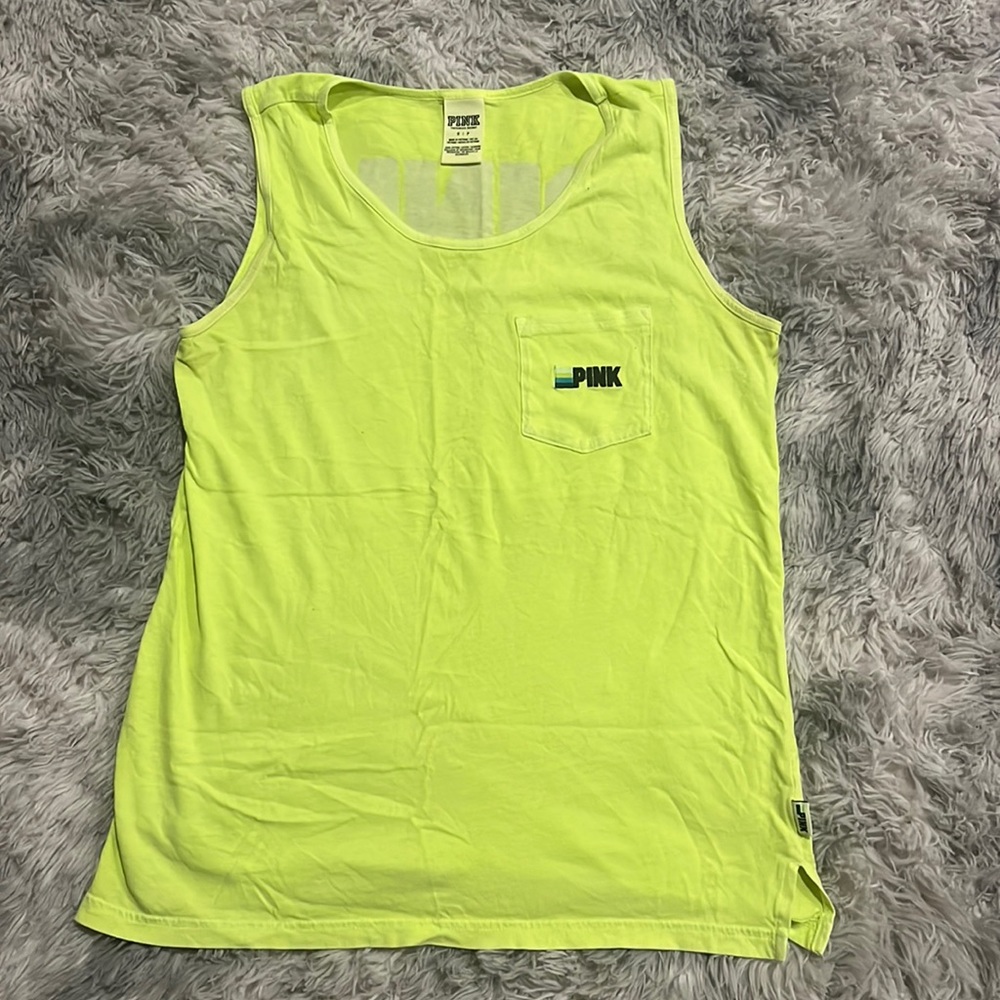 Pink brand tank top